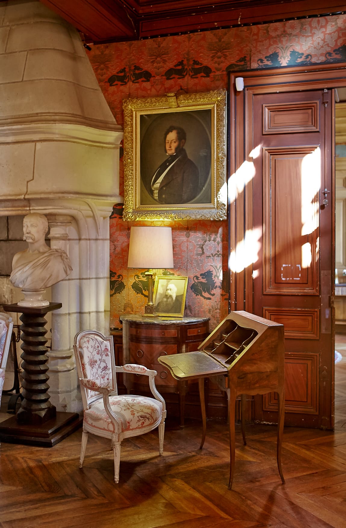 Art peinture montresor chateau interieur